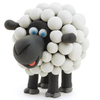 HEY CLAY - DIY Animals: Cow, Doggie, Sheep Plastic Creative Modelling Air-Dry Clay For Kids 6 Cans