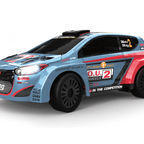 D Power – Rally Monster (Twin Pack) | RTR, 2 Radio Remote Control Car for Kids | 1:26 Scale, Dual Frequency Radio Channel, All Way Movement RC Car | White / Green Asst.