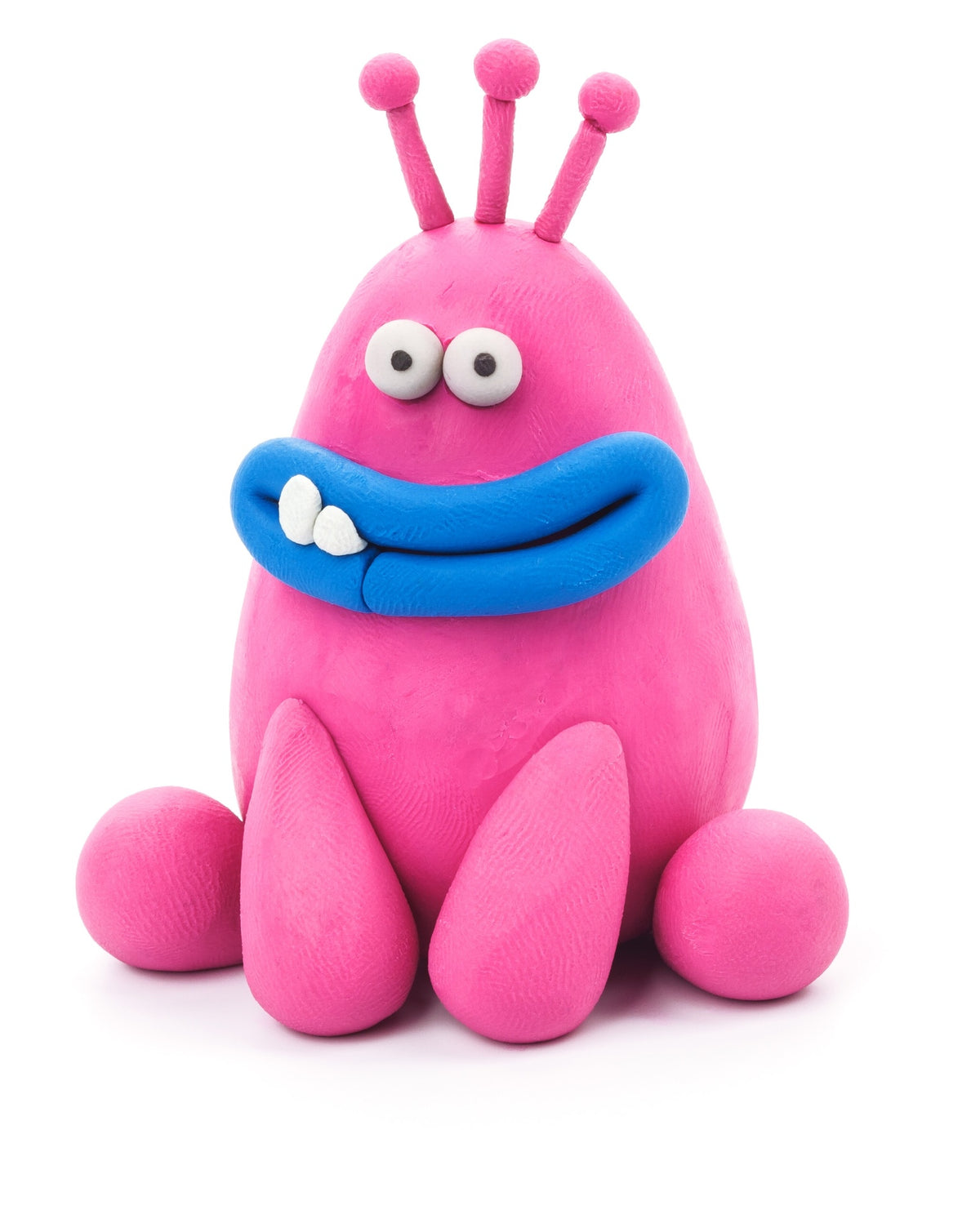 HEY CLAY -DIY Monsters: Terry, Pi, Bigwig Plastic Creative Modelling Air-Dry Clay For Kids 6 Cans