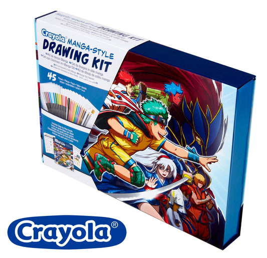 Crayola - Learn to Draw Your Own Manga Drawing Kit | Creative Activity and Gift for Kids, Ages 8