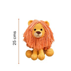 Happy Threads Handmade Crocheted Cute Handmade Asad the Lion (10 inch) – Orange | Crochet Toys | Child Safe | for Babies 6 Months & Above | Dolls for Boys/Girls| For Birthday Gift | Decorative Items for Room