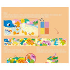 Avenir Create My First Story Book - Dinosaurs | Mosaic Junior Kit: Fun DIY Activity for Kids - Improve Coordination and Perception of Colors | Ideal gift for Kids 3+