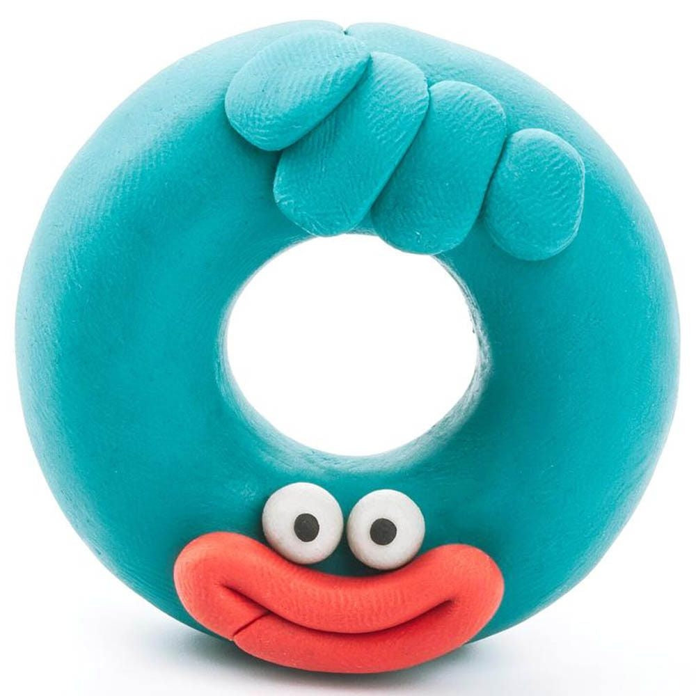HEY CLAY -DIY Monsters: Hipster, Cyclops, Donut Plastic Creative Modelling Air-Dry Clay For Kids 6 Cans