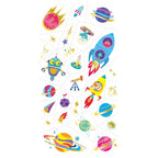 Avenir Tattoo Sticker - Space | 53pc Set of Temporary Tattoos - High-Quality Water-Based Ink - Safe and Easy to Apply and Remove - Lasts 3-5 Days for Kids 3+