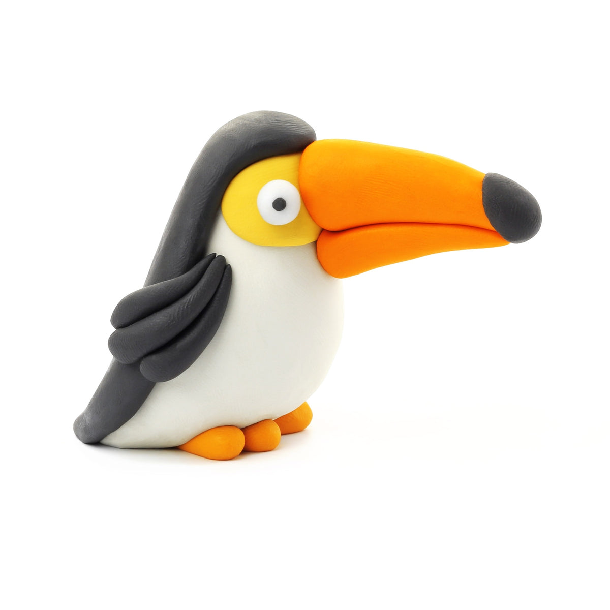 HEY CLAY – DIY Toucan Plastic Creative Modelling Air-Dry Clay For Kids 3 Cans