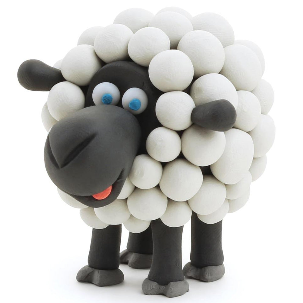 HEY CLAY – DIY Sheep Plastic Creative Modelling Air-Dry Clay For Kids 3 Cans