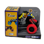 D-Power - Pullback Stunt Doodle Motorcycle, Red | No Batteries Needed, Fun for All Ages | 3+