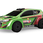 D Power – Rally Monster (Twin Pack) | RTR, 2 Radio Remote Control Car for Kids | 1:26 Scale, Dual Frequency Radio Channel, All Way Movement RC Car | White / Green Asst.