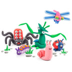 HEY CLAY – DIY Ladybird Plastic Creative Modelling Air-Dry Clay For Kids 3 Cans