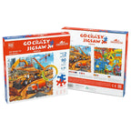 Unik Play - Go Crazy Jigsaw Puzzle | Attractive Cartoon Print Puzzle | 2 Puzzle Trays - Construction | Kids and Adults 6+