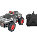 D-power - 1:24 Scale Twin RC Car Set – AUDI RS Q e-tron Dakar Rally & TOYOTA HILUX AXCR | 2.4GHz Remote Control Off-Road Truck Set with Batteries Included | For Kids Ages 6+