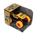 D-Power - Pullback Race Stunt Car, Yellow | No Batteries Needed, Fun for All Ages | 3+
