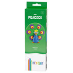 HEY CLAY – DIY Peacock Plastic Creative Modelling Air-Dry Clay For Kids 3 Cans