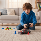 D Power – Rally Xtreme | RTR, Radio Remote Control SUV for Kids | 1:16 Scale, 27MHz, All Way Movement RC SUv | Blue Asst.