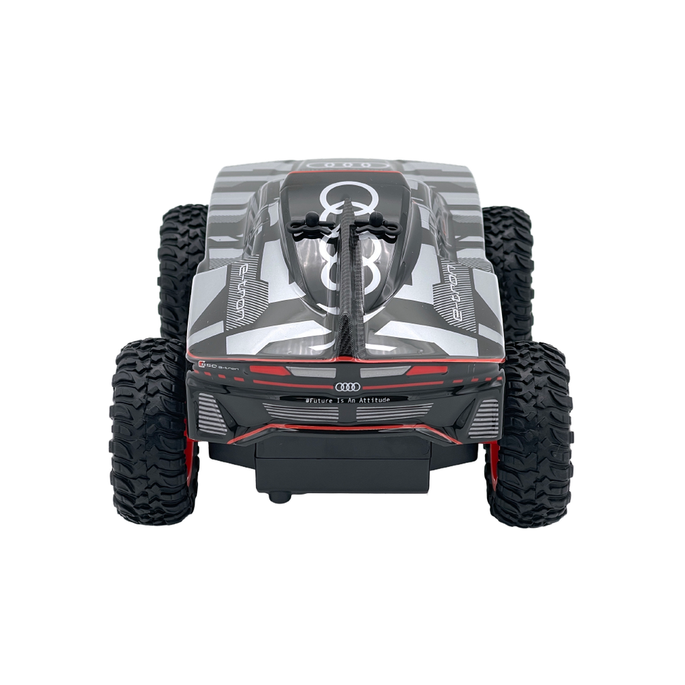 D-power - 1:24 Scale Twin RC Car Set – AUDI RS Q e-tron Dakar Rally & TOYOTA HILUX AXCR | 2.4GHz Remote Control Off-Road Truck Set with Batteries Included | For Kids Ages 6+