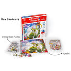 Unik Play - Go Crazy Jigsaw Puzzle | Attractive Cartoon Print Puzzle | 2 Puzzle Trays - Unicorn | Kids and Adults 6+