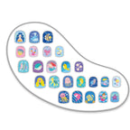 Avenir - Fancy Me Press-On Nails for Kids – Under the Sea | 24 Pre-Glued Artificial Nails with Tweezer | Easy Apply & Remove | Fun Nail Art Kit for Girls & Gift Set