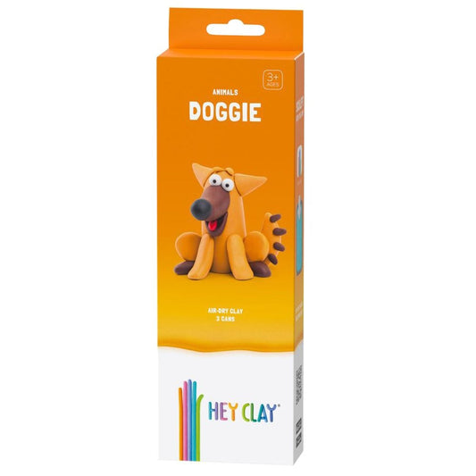 HEY CLAY – DIY Doggie Plastic Creative Modelling Air-Dry Clay For Kids 3 Cans