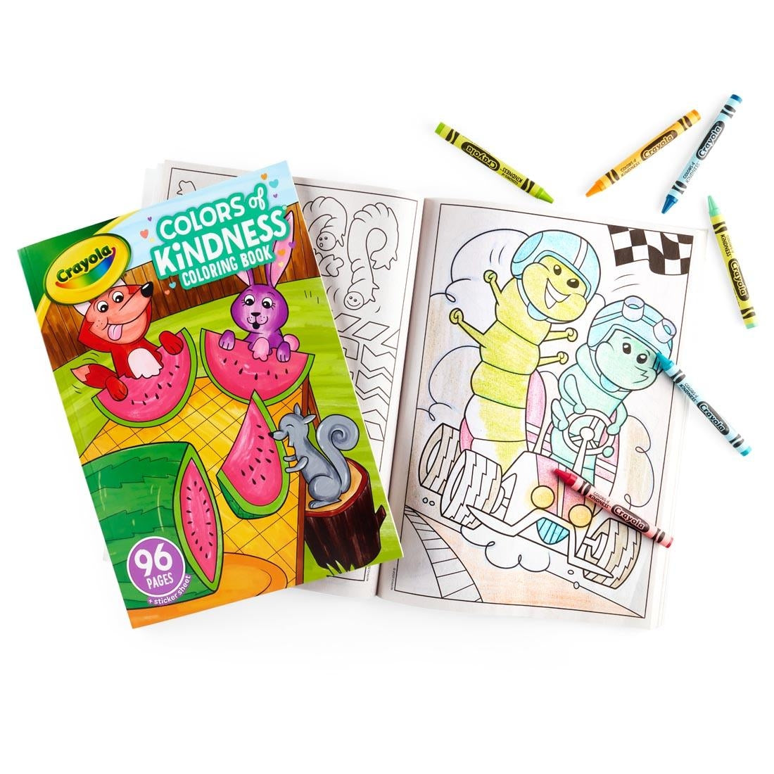 96-Page Coloring Book, Colors of Kindness