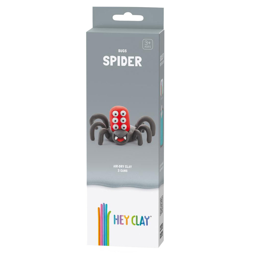 HEY CLAY – DIY Spider Plastic Creative Modelling Air-Dry Clay For Kids 3 Cans