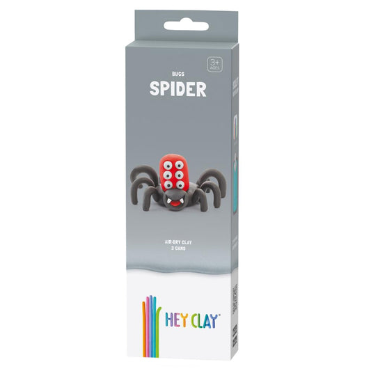 HEY CLAY – DIY Spider Plastic Creative Modelling Air-Dry Clay For Kids 3 Cans