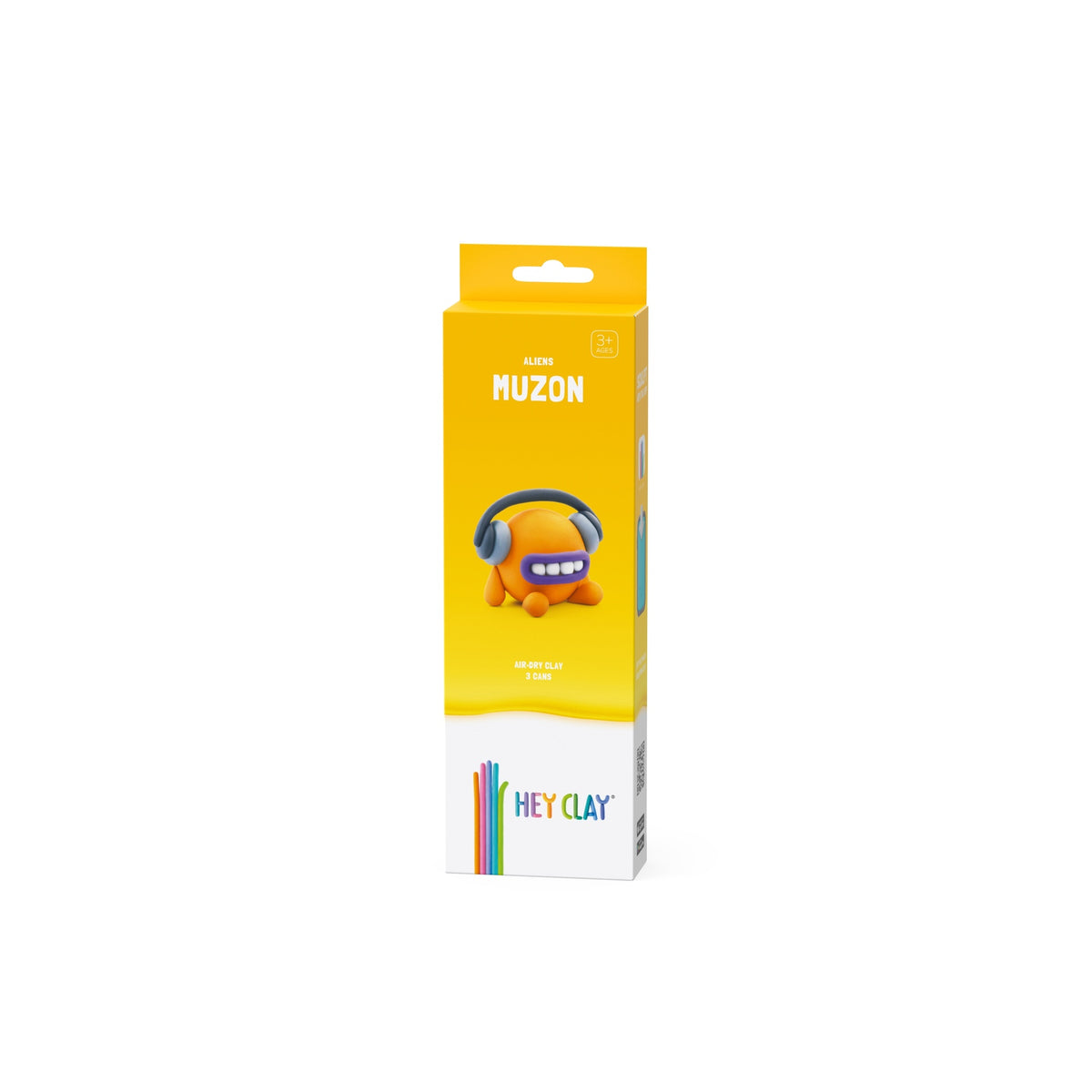 HEY CLAY – DIY Muzon Plastic Creative Modelling Air-Dry Clay For Kids 3 Cans