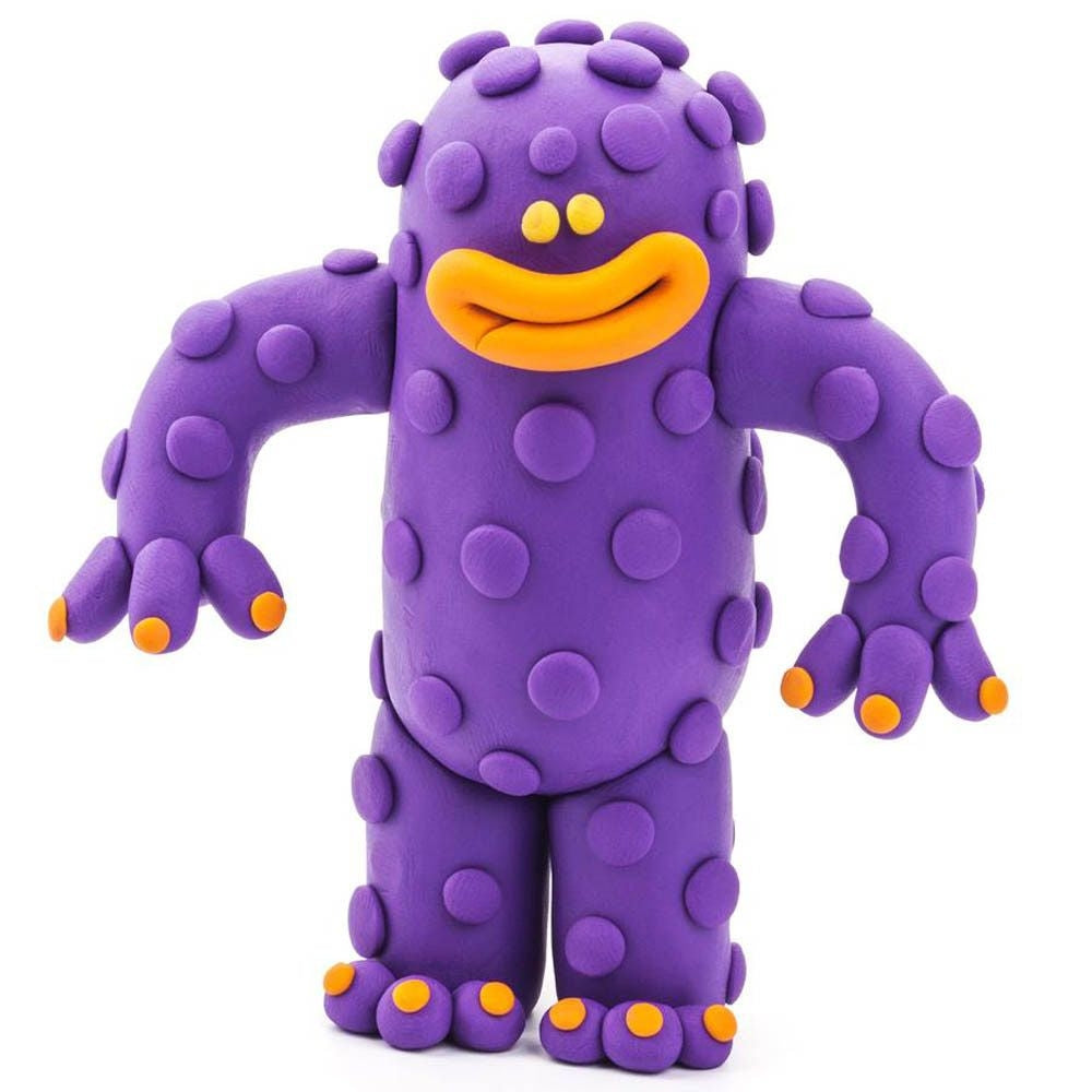 HEY CLAY -DIY Monsters: Hipster, Cyclops, Donut Plastic Creative Modelling Air-Dry Clay For Kids 6 Cans