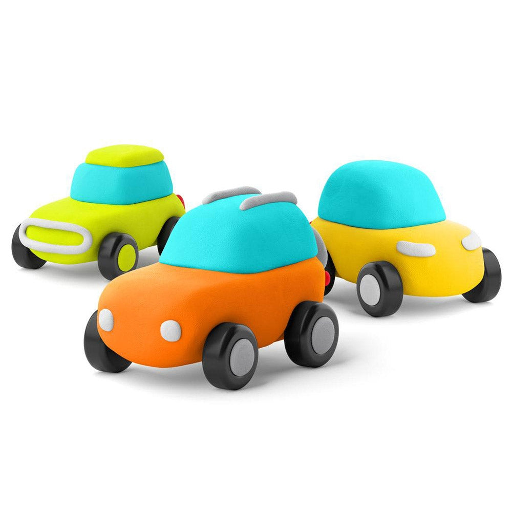 Hey Clay - Eco Cars Air-Dry Clay 6 Cans