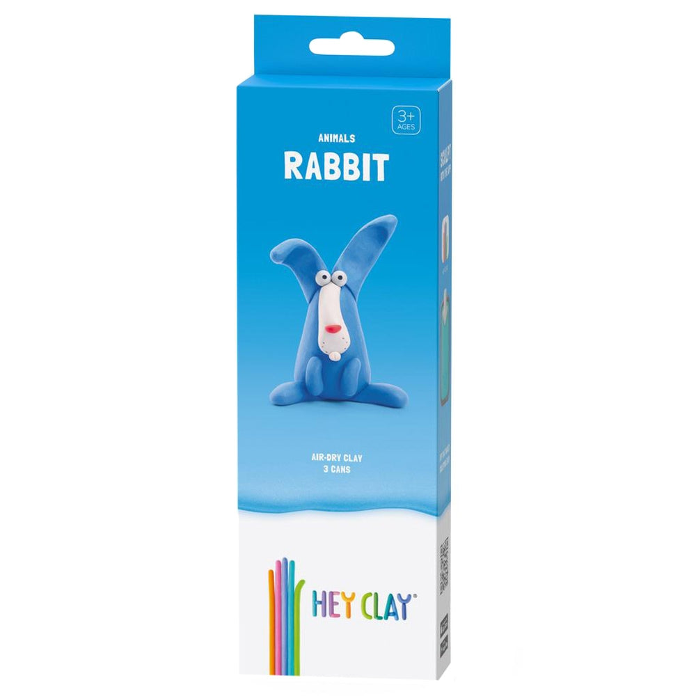 HEY CLAY – DIY Rabbit Plastic Creative Modelling Air-Dry Clay For Kids 3 Cans