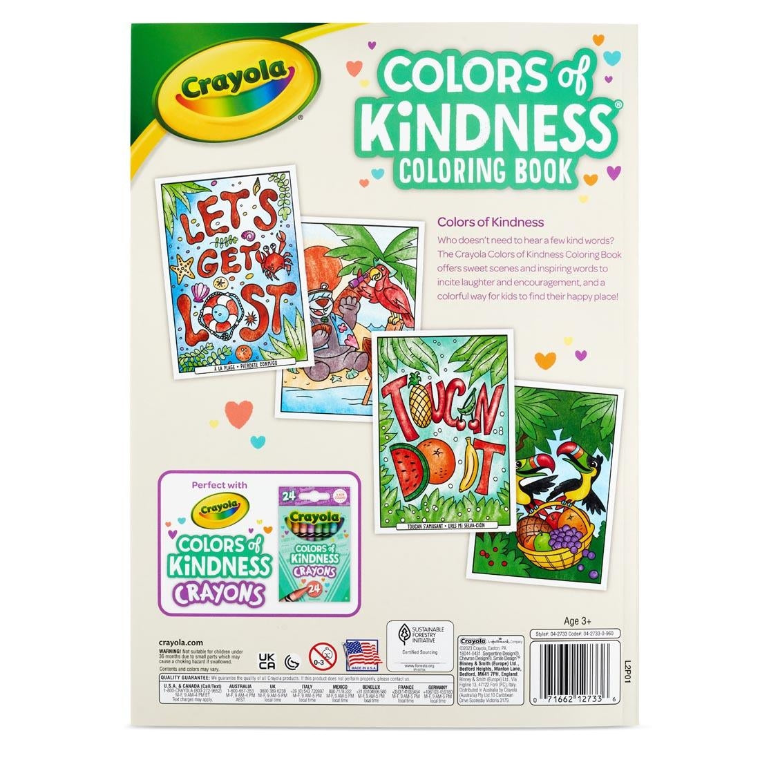 96-Page Coloring Book, Colors of Kindness
