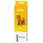 HEY CLAY - DIY Horse Plastic Creative Modelling Air-Dry Clay For Kids, 3 Cans
