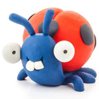 HEY CLAY – DIY Ladybird Plastic Creative Modelling Air-Dry Clay For Kids 3 Cans