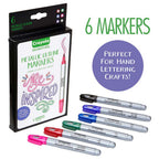Crayola Signature Metallic Outline Paint Markers, 6 Count