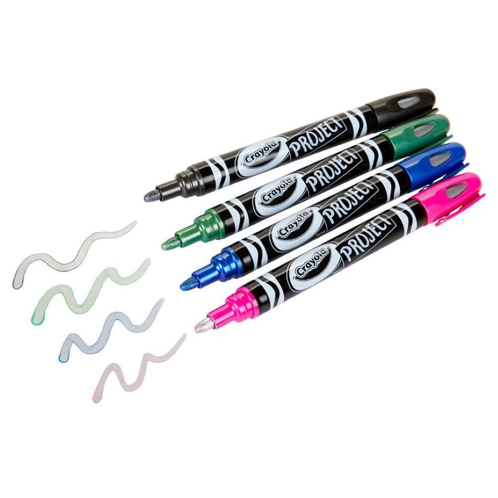 Crayola  Project 4 ct. Metallic Outline Markers