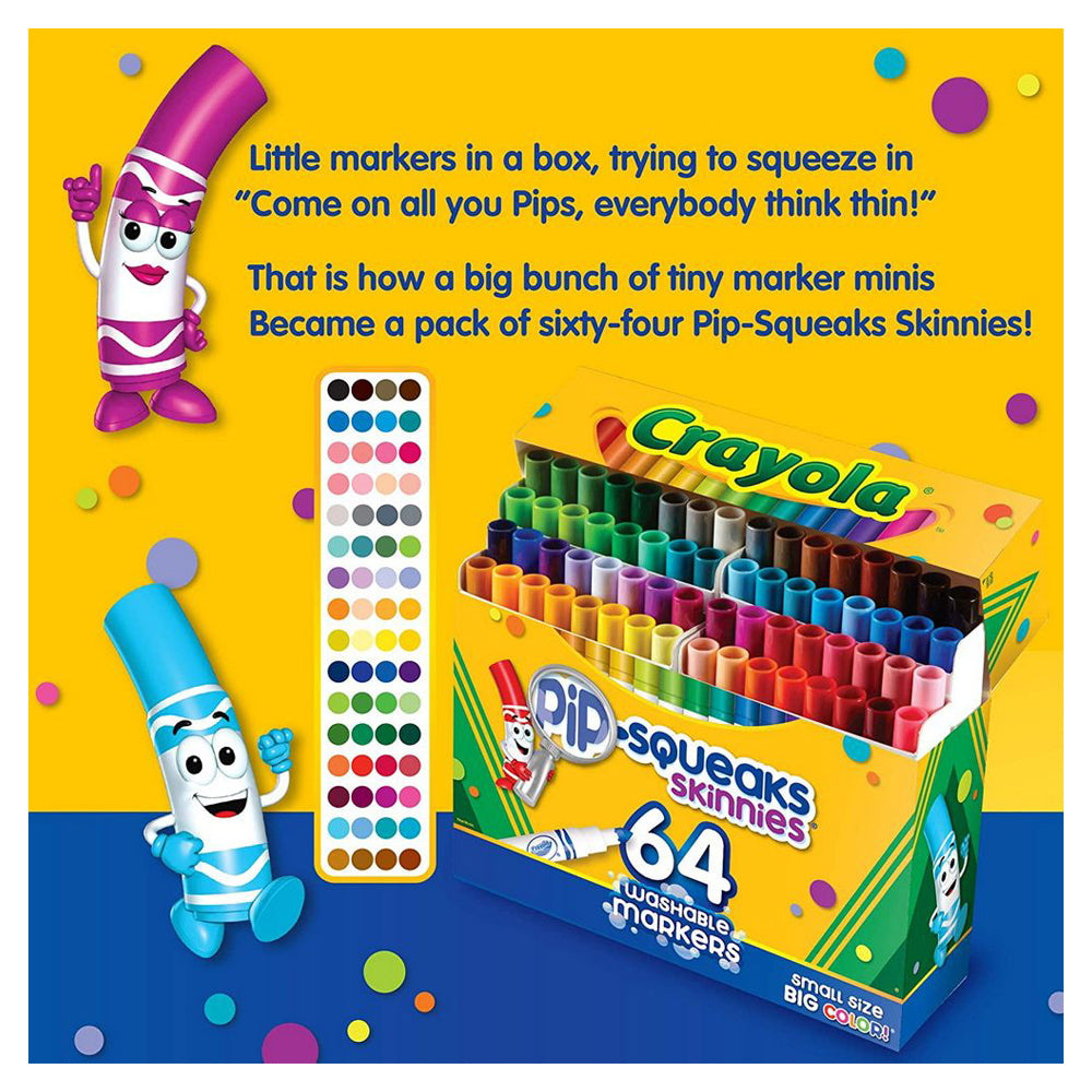 64 ct. Washable Pip-Squeaks Skinnies Markers