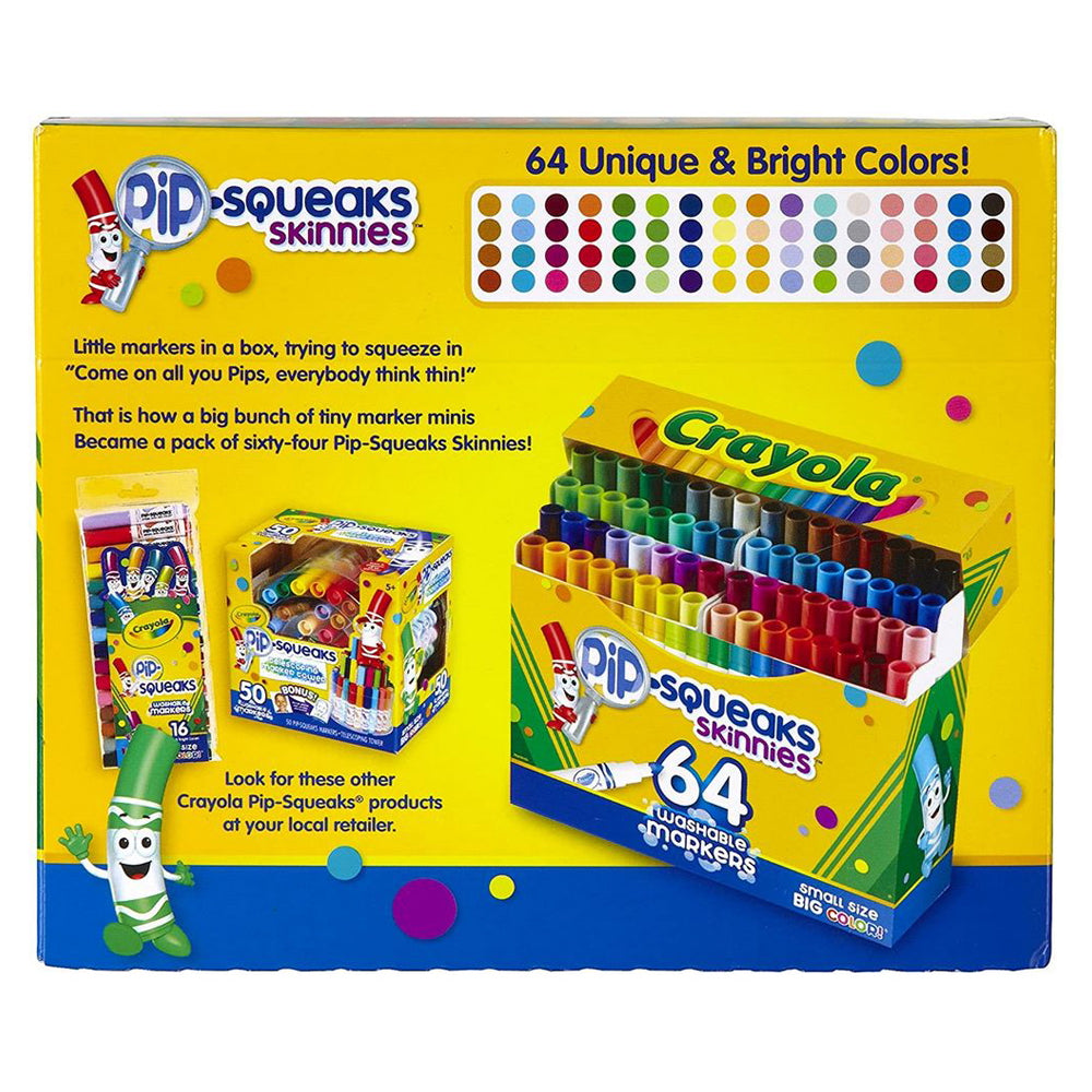 64 ct. Washable Pip-Squeaks Skinnies Markers