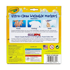 Crayola 10 Count Ultra-Clean Washable Bright, Broad Line, Color Max Markers