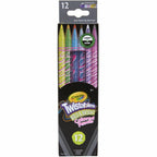 Crayola - Erasable Twistables Colored Pencils | Bold & Bright - 12pcs