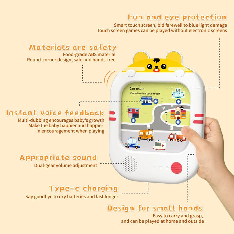 Alilo - Logical Thinking Learning Tablet, Q1 | 10 Educational Games for Kids - ABCs, Numbers, Spelling, Safe & Fun, Early Development | 3+