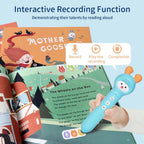 Alilo - Early Educational Talking Pen, D3C | Fun Learning, 45 Nursery Rhymes, 100 Cognitive Cards, Voice Recording, Safe & Eco-friendly | 3+