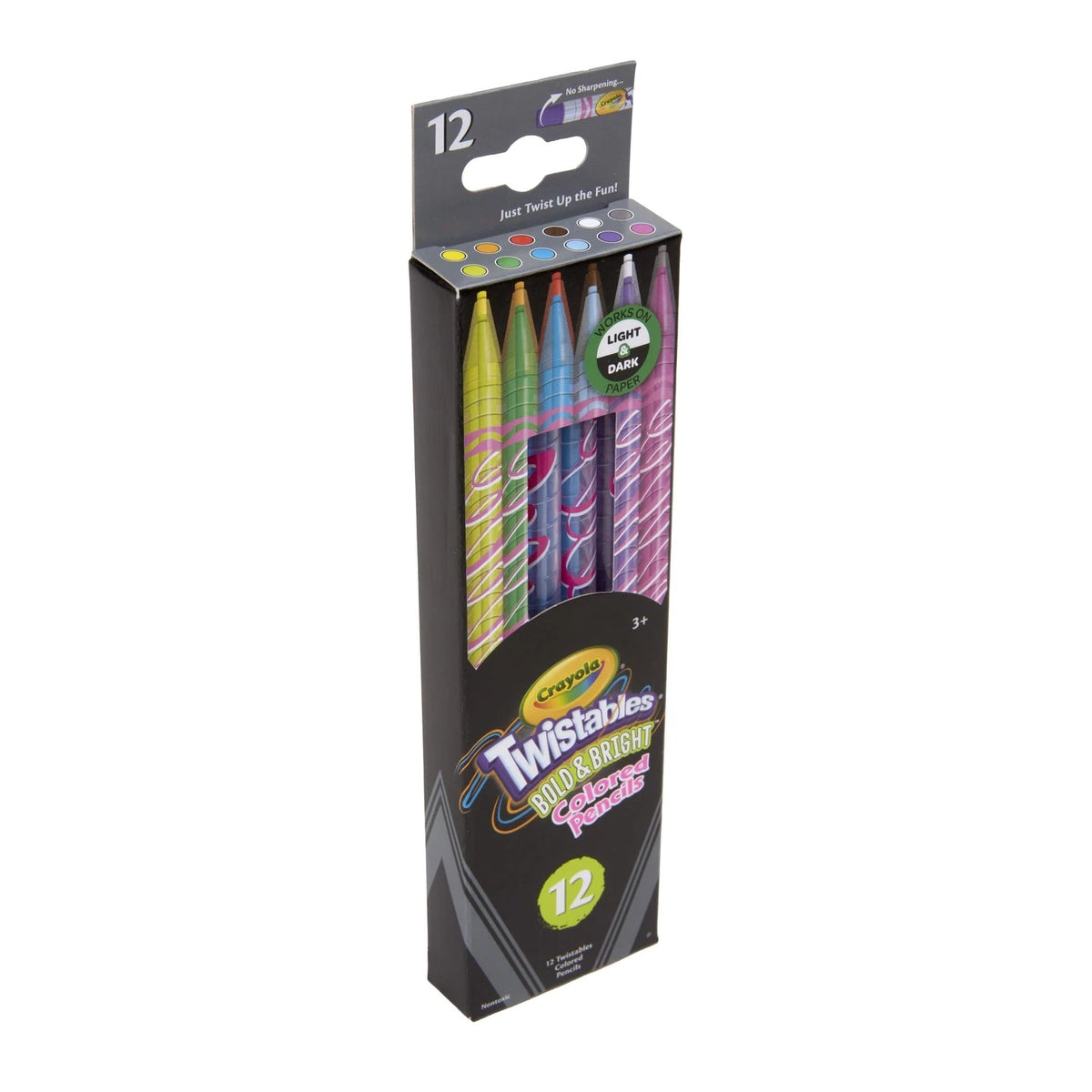Crayola - Erasable Twistables Colored Pencils | Bold & Bright - 12pcs