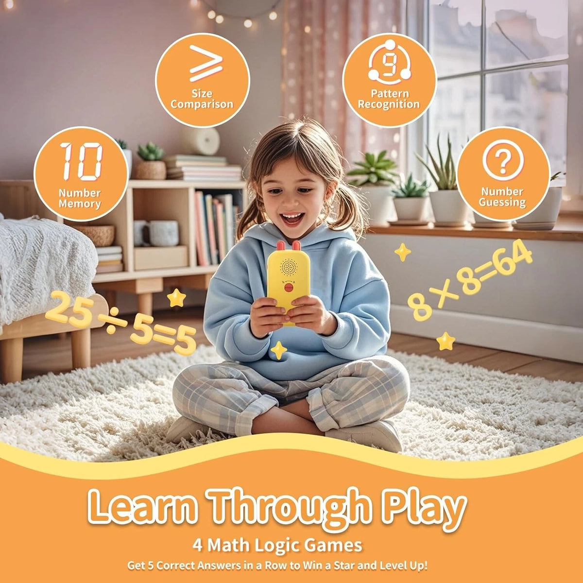 Alilo - Oral Arithmetic Training Machine, KS1 | Fun Math Games, Logic Building & Professional Training for Kids, Enhance Math Skills and Interest | 3+