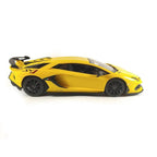 D-power MSZ – Lamborghini SVJ – Yellow | Die-Cast Replica, Ultimate Collector's Item, Super Cars | Toy Vehicles, Metal Toy Car Model - Pull Back Collection | Size - 1:64, For Kids 3+