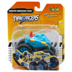 D-Power - PullBack Dino Stunt Truck, Orange| No Batteries Needed, Fun for All Ages | 3+