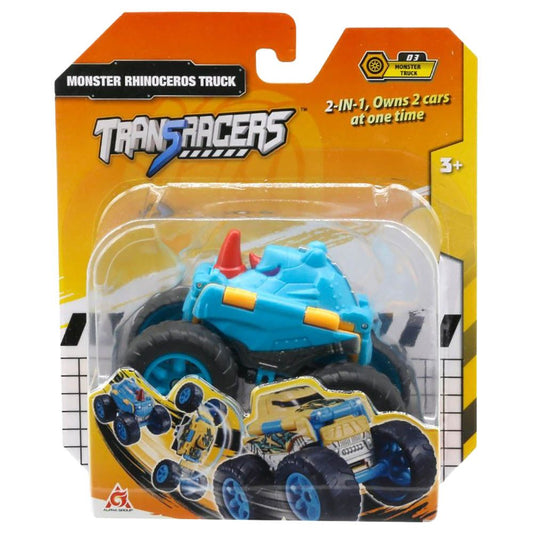 D-Power - PullBack Dino Stunt Truck, Orange| No Batteries Needed, Fun for All Ages | 3+