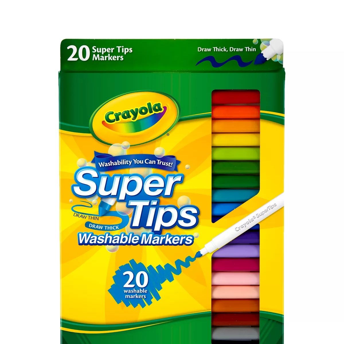 12 Ct Silly Scents Smash Ups, Wedge Tip Scented Washable Markers