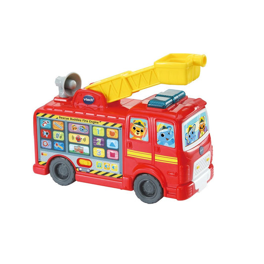 VTech Rescue Buddies Fire Engine, Songs & Learning Discovery Station, Easy-Touch Buttons, Ages 12–36 Months