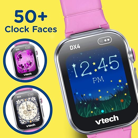 VTech KidiZoom Smartwatch DX4 Pink - Camera & Games, Video Recorder, Voice Changer