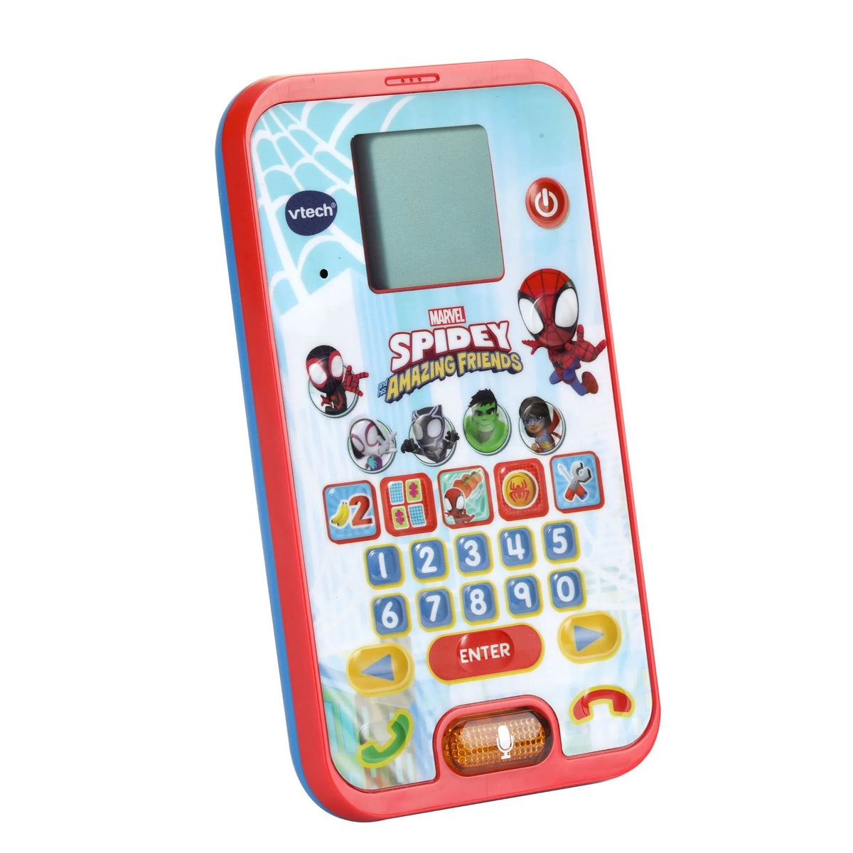 Vtech -  Spidey and His Super Friends - Learning Phone (Multicolor) | With the Original Voice of Spidey and Exciting Educational Games | For Children Aged 3-6 Years +